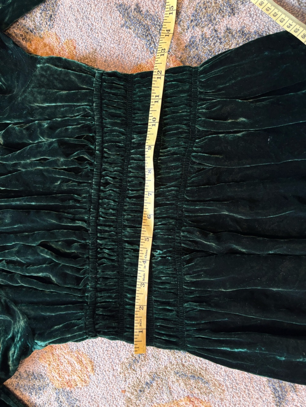 Hill House Jasmine Nap Dress Small Velour Velvet - Picture 6 of 8